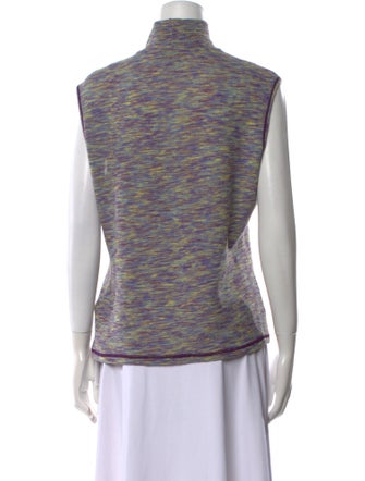 M Missoni Printed Turtleneck Top