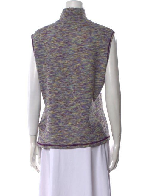 M Missoni Printed Turtleneck Top