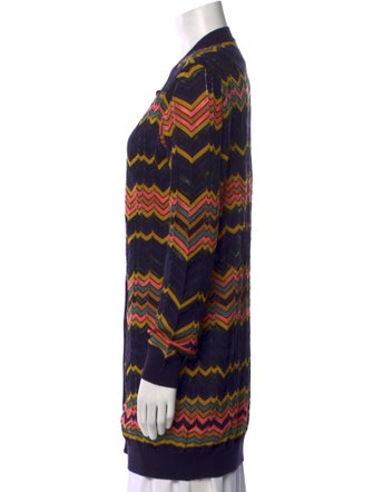 M Missoni Striped Crew Neck Sweater