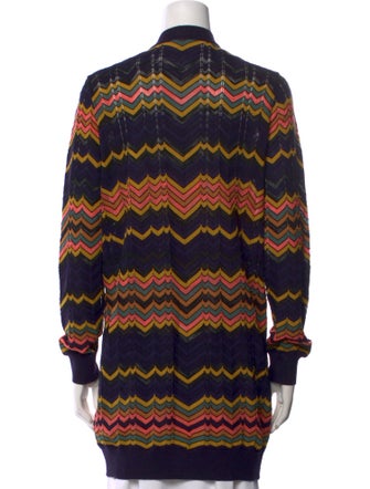 M Missoni Striped Crew Neck Sweater