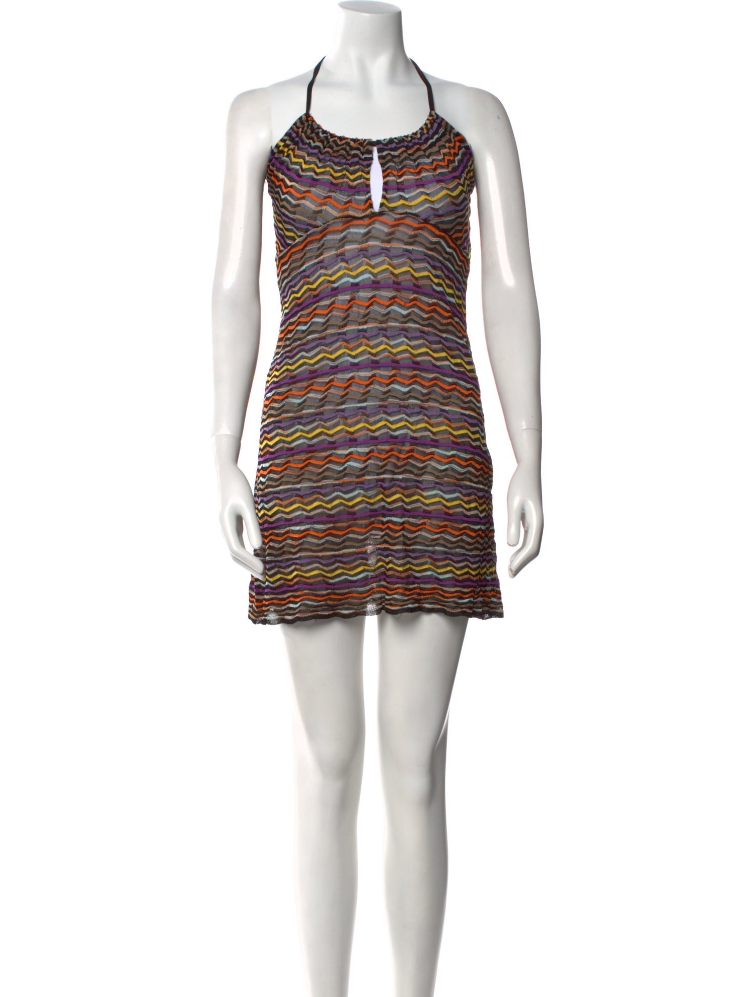 M Missoni Striped Mini Dress