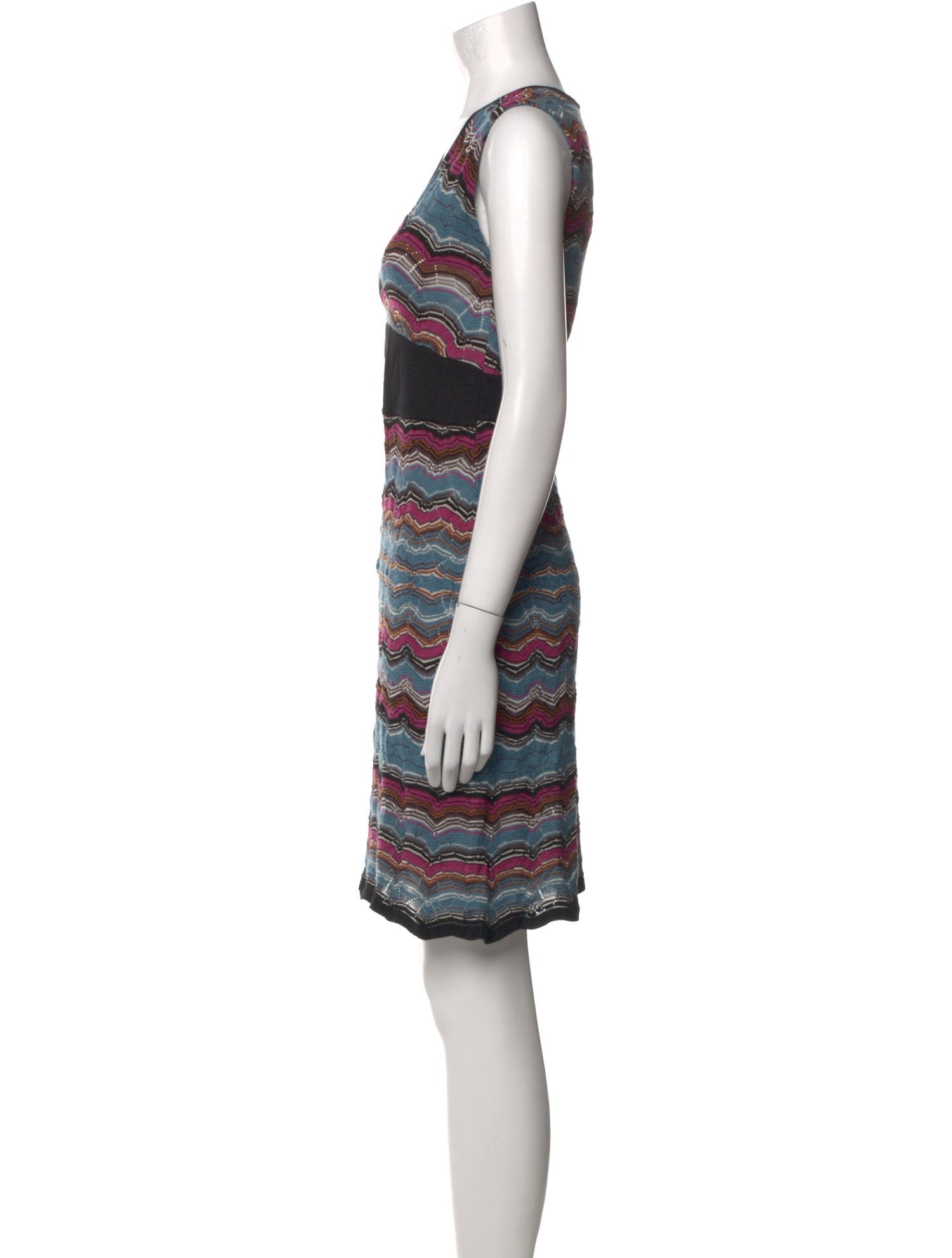 M Missoni Striped Mini Dress