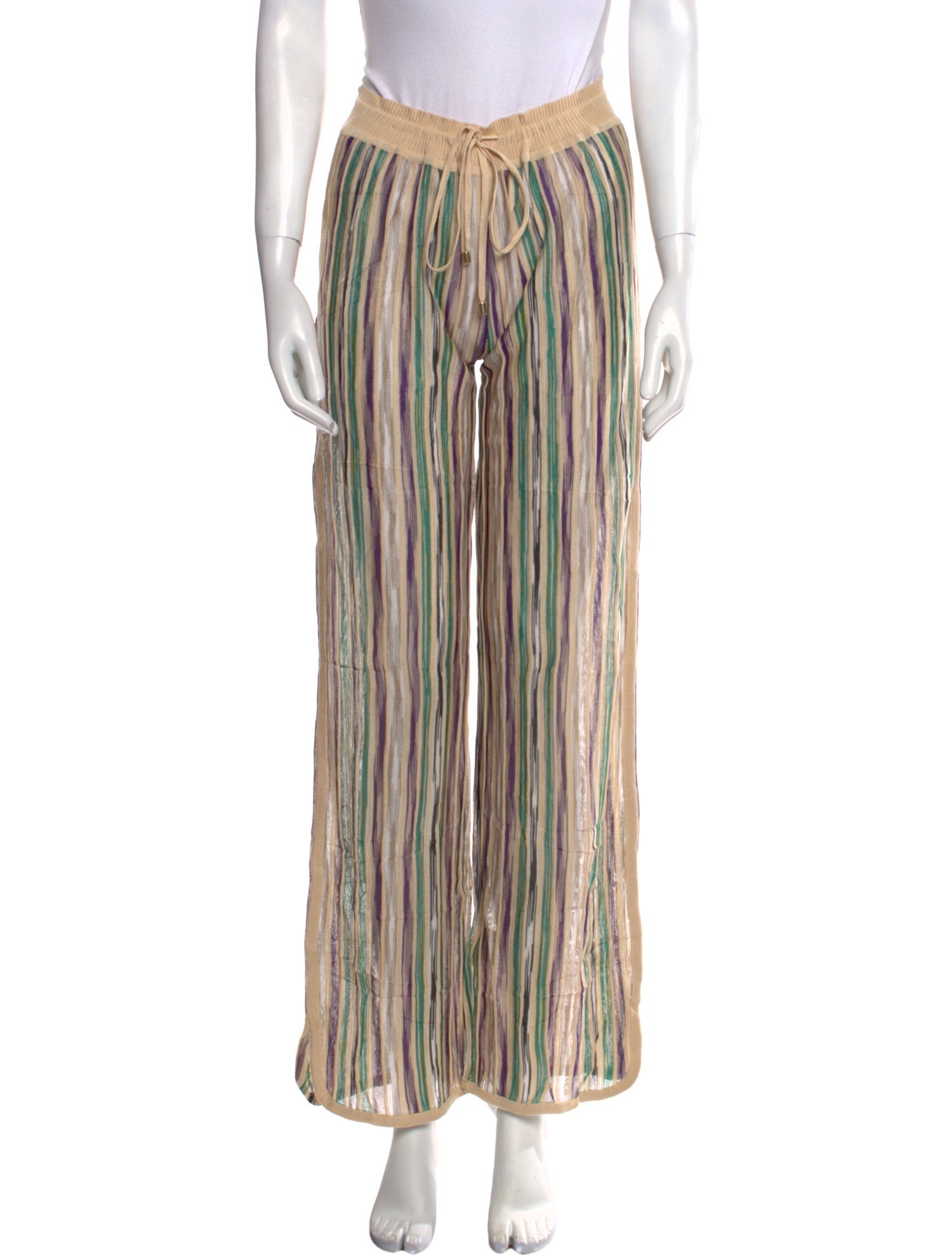 M Missoni Striped Wide Leg Pants w/ Tags