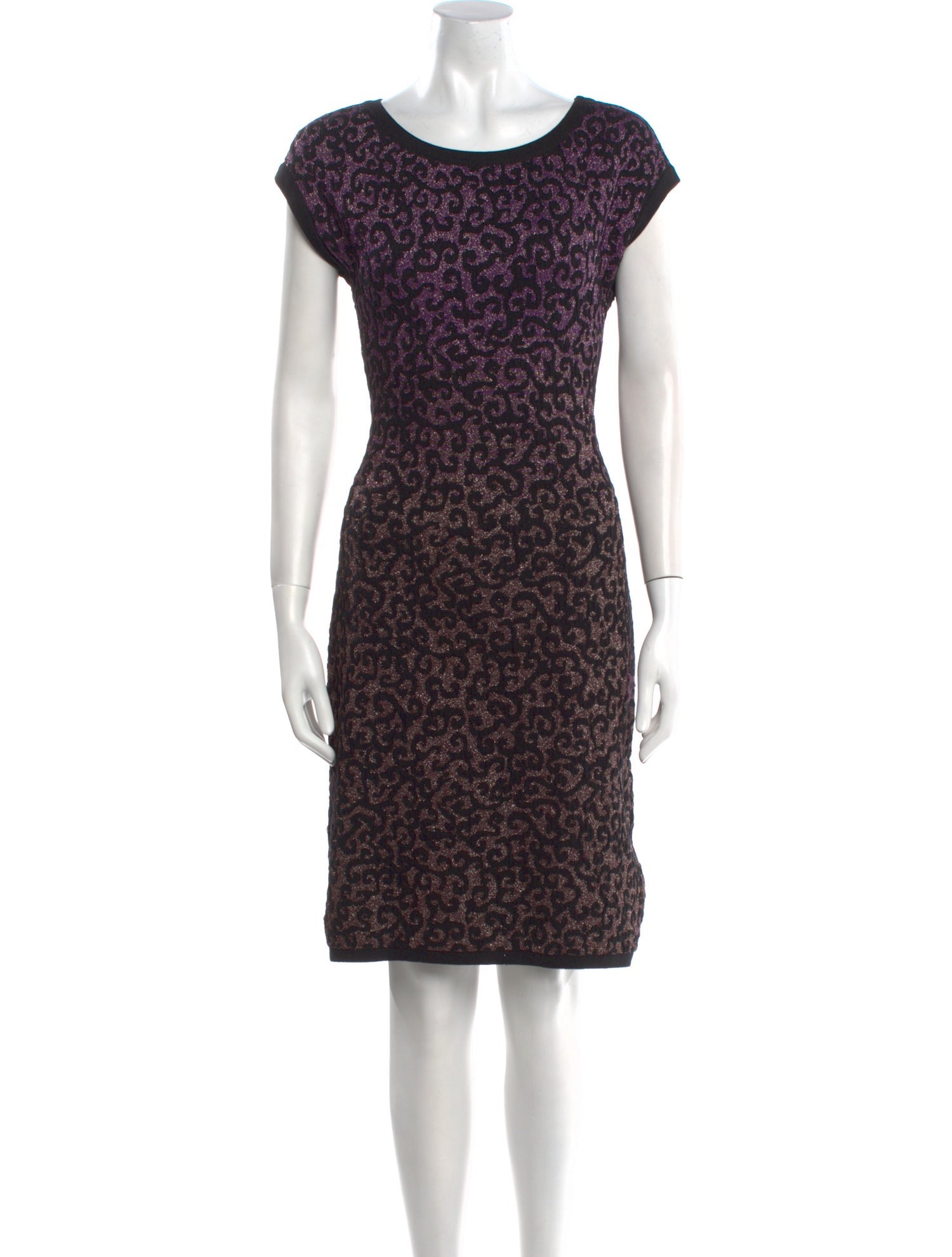 M Missoni Printed Knee-Length Dress