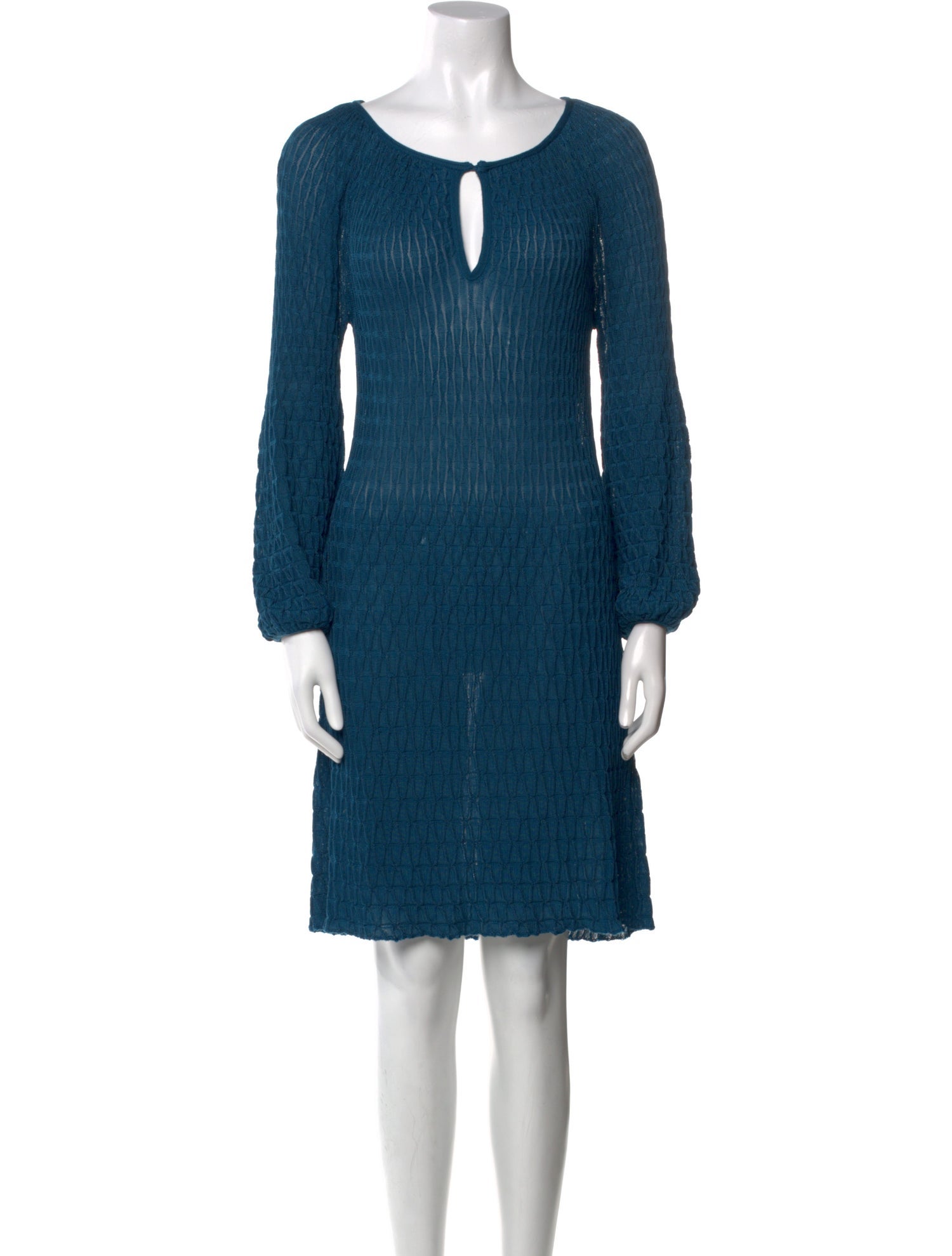 M Missoni Scoop Neck Mini Dress