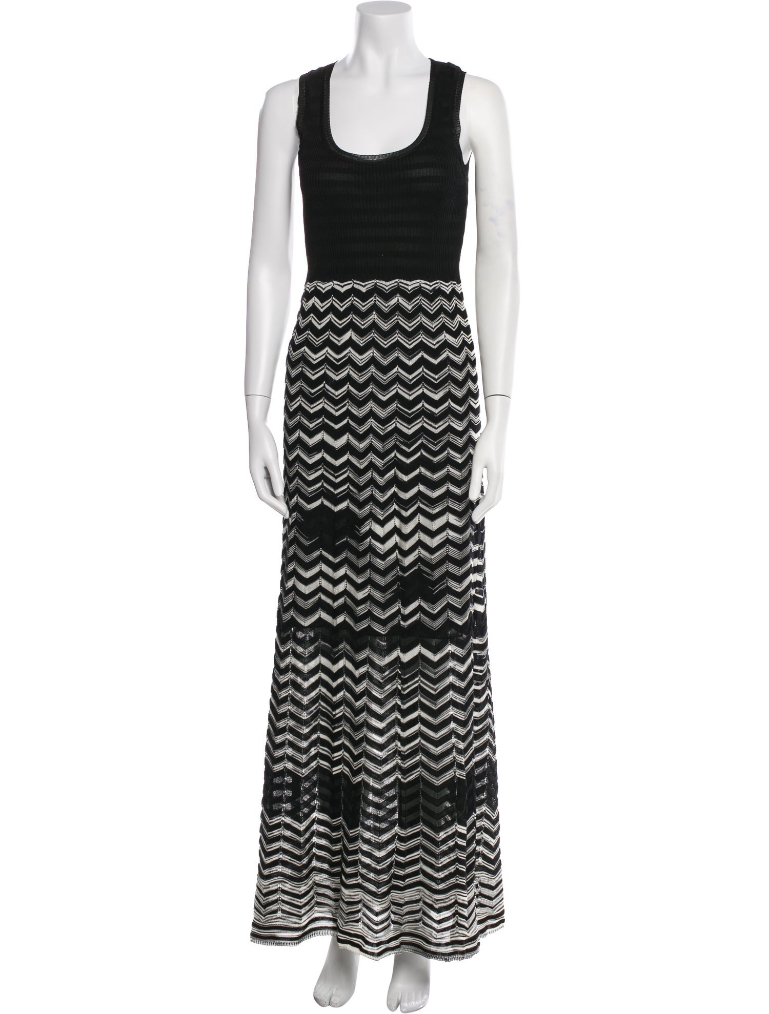 M Missoni Striped Long Dress