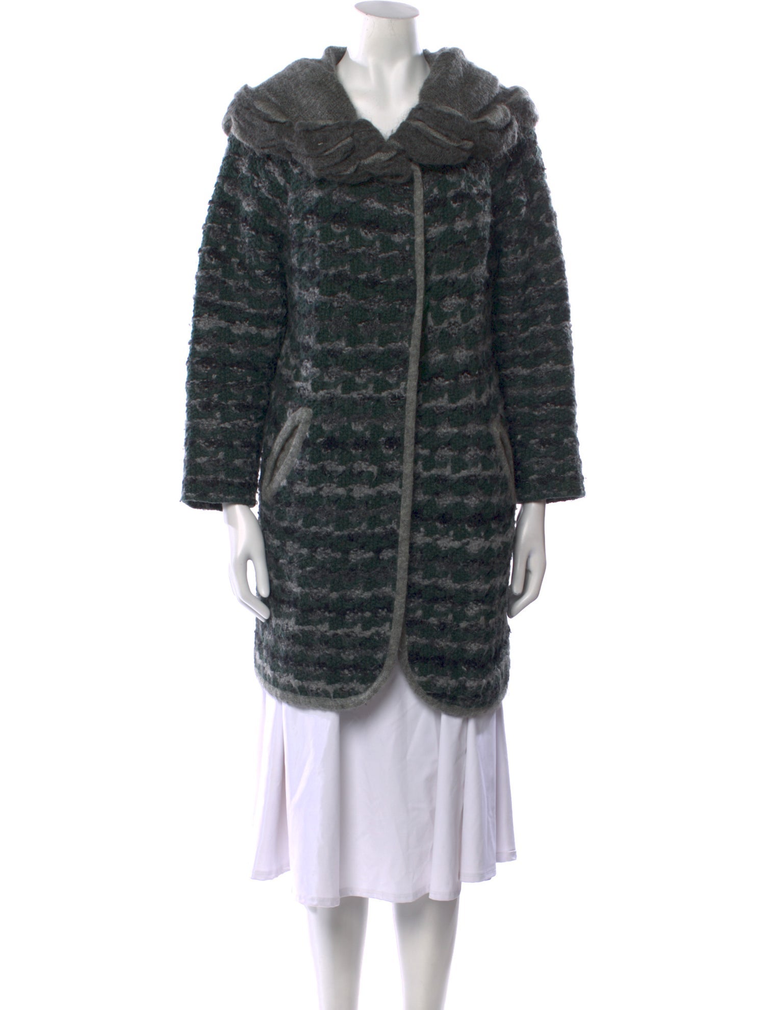 M Missoni Striped Cowl Neck Sweater