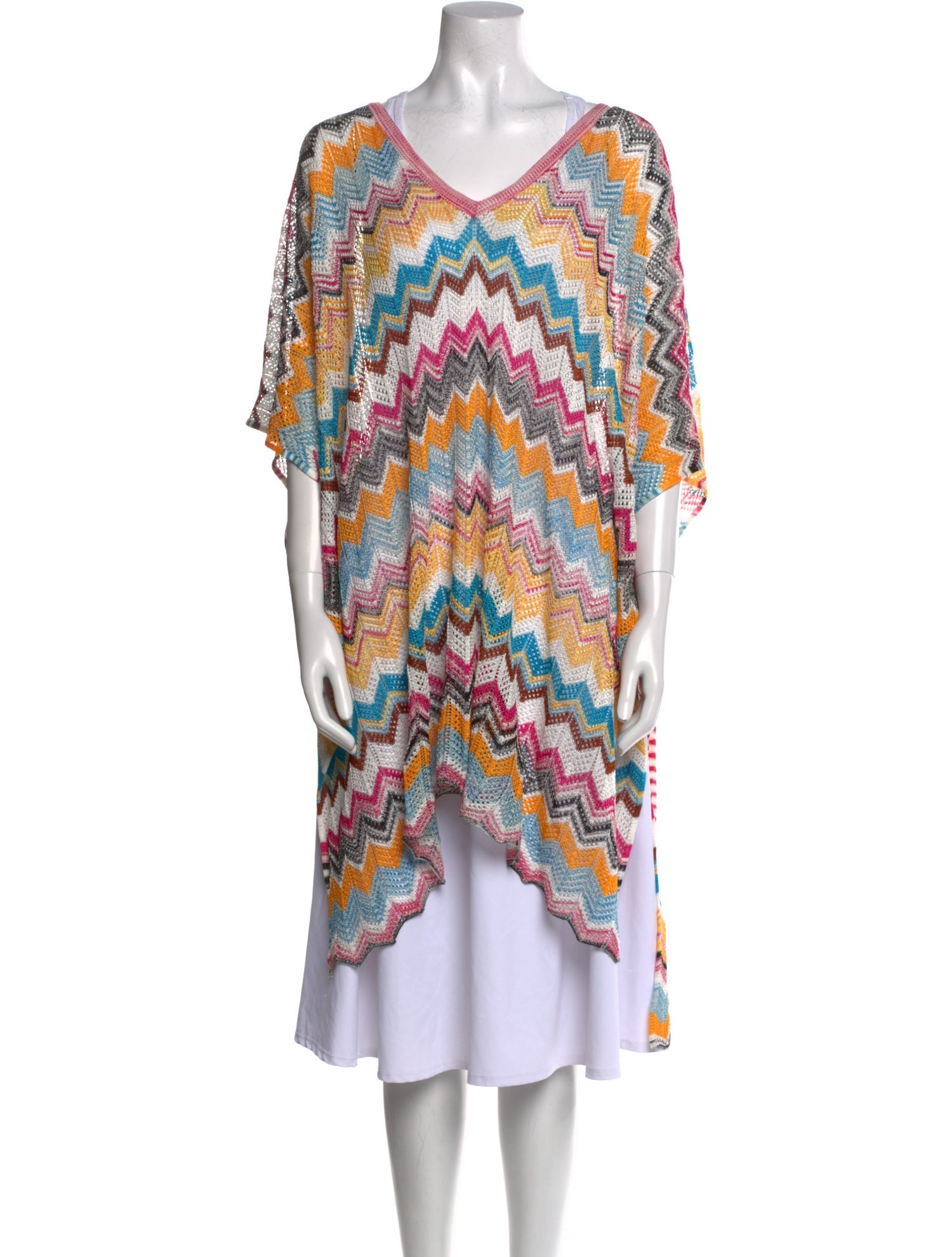 M Missoni Printed V-Neck Sweater