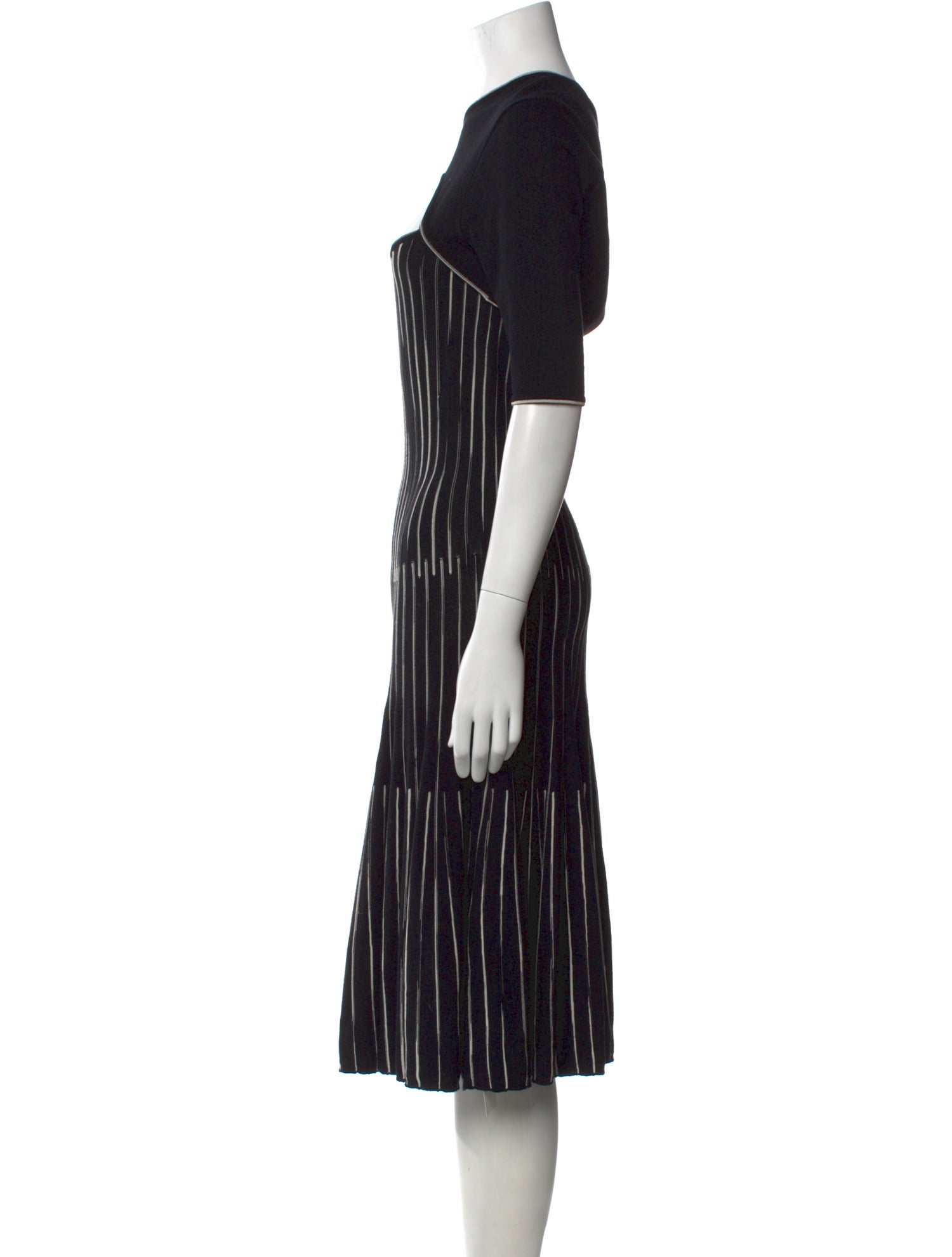 M Missoni Striped Midi Length Dress