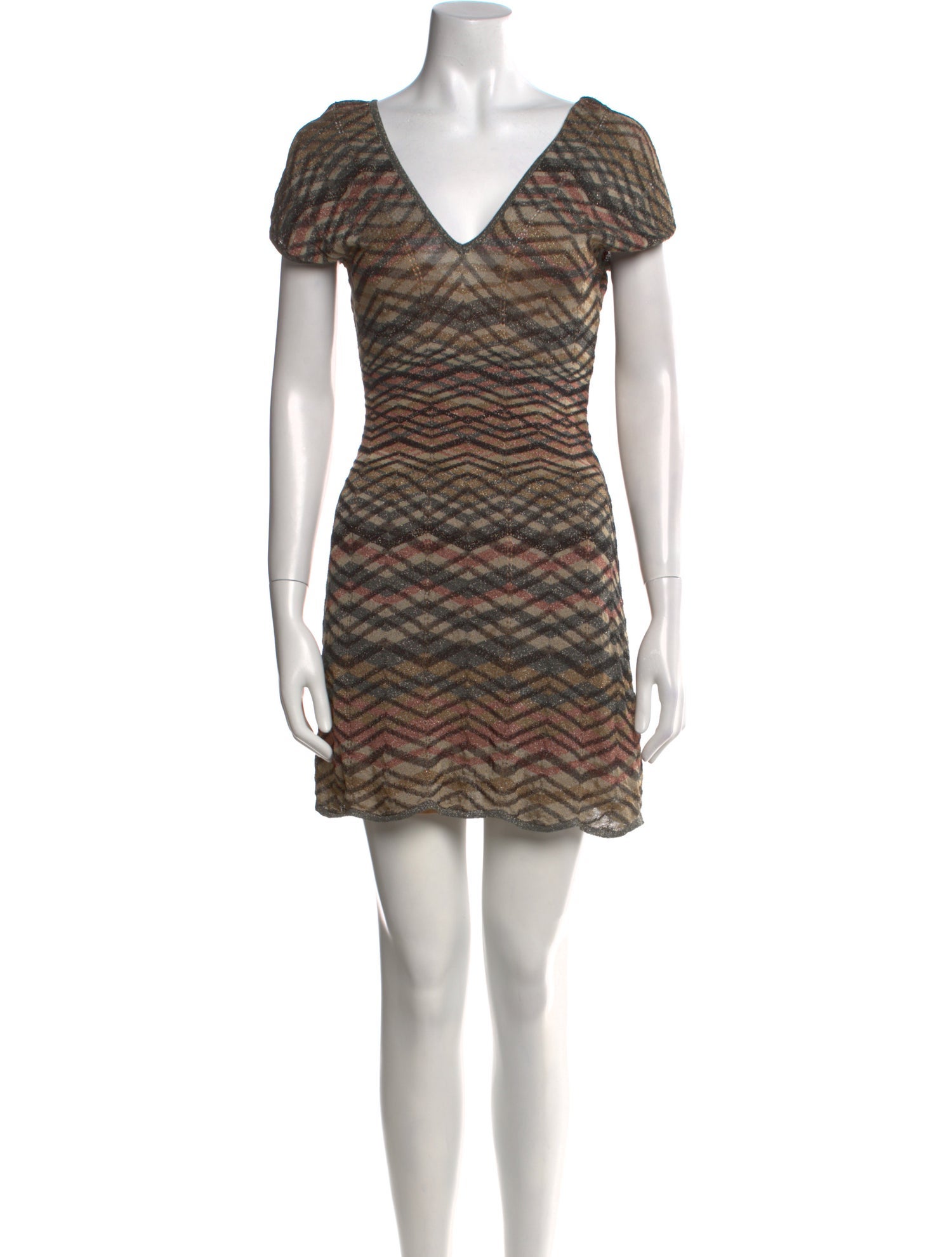 M Missoni Striped Mini Dress
