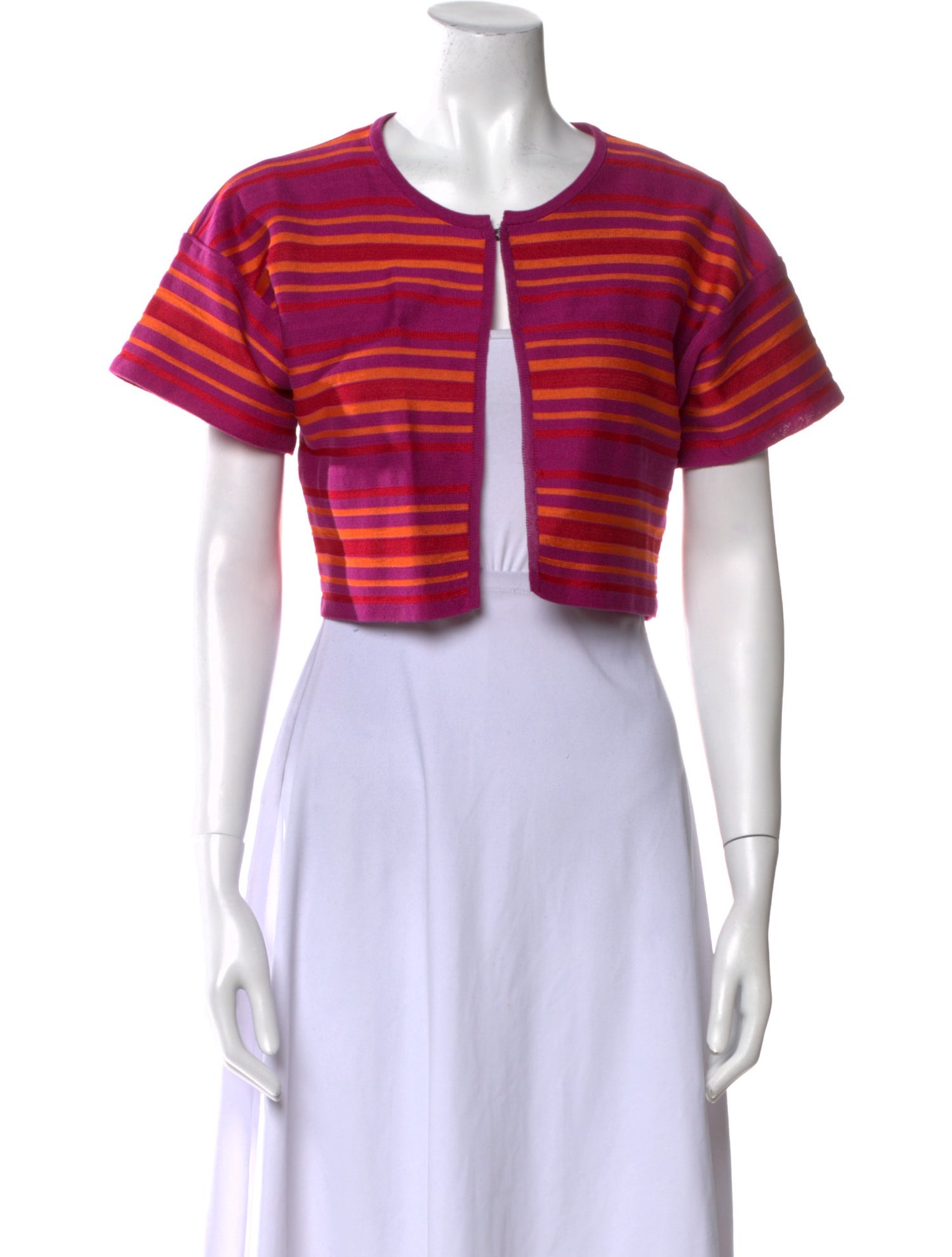 M Missoni Striped Crew Neck Sweater