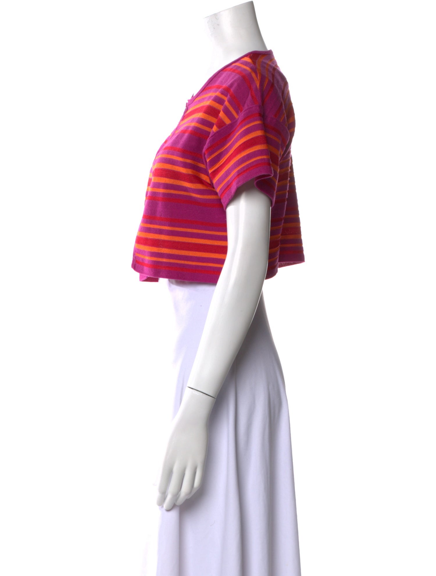 M Missoni Striped Crew Neck Sweater
