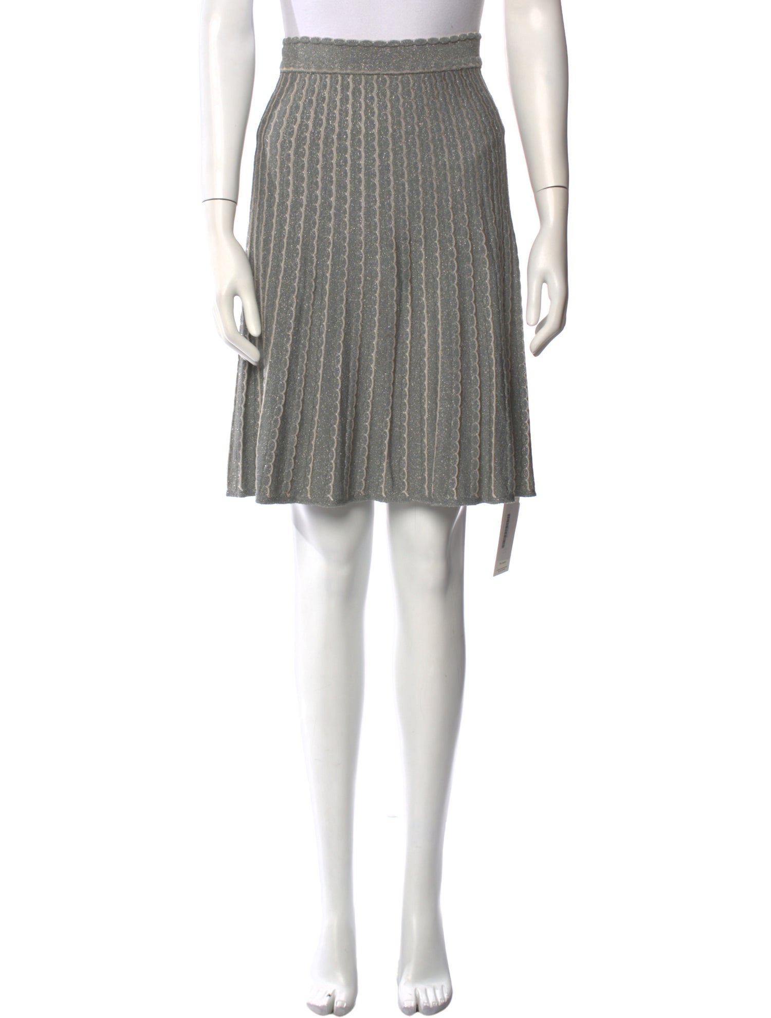 M Missoni Striped Knee-Length Skirt