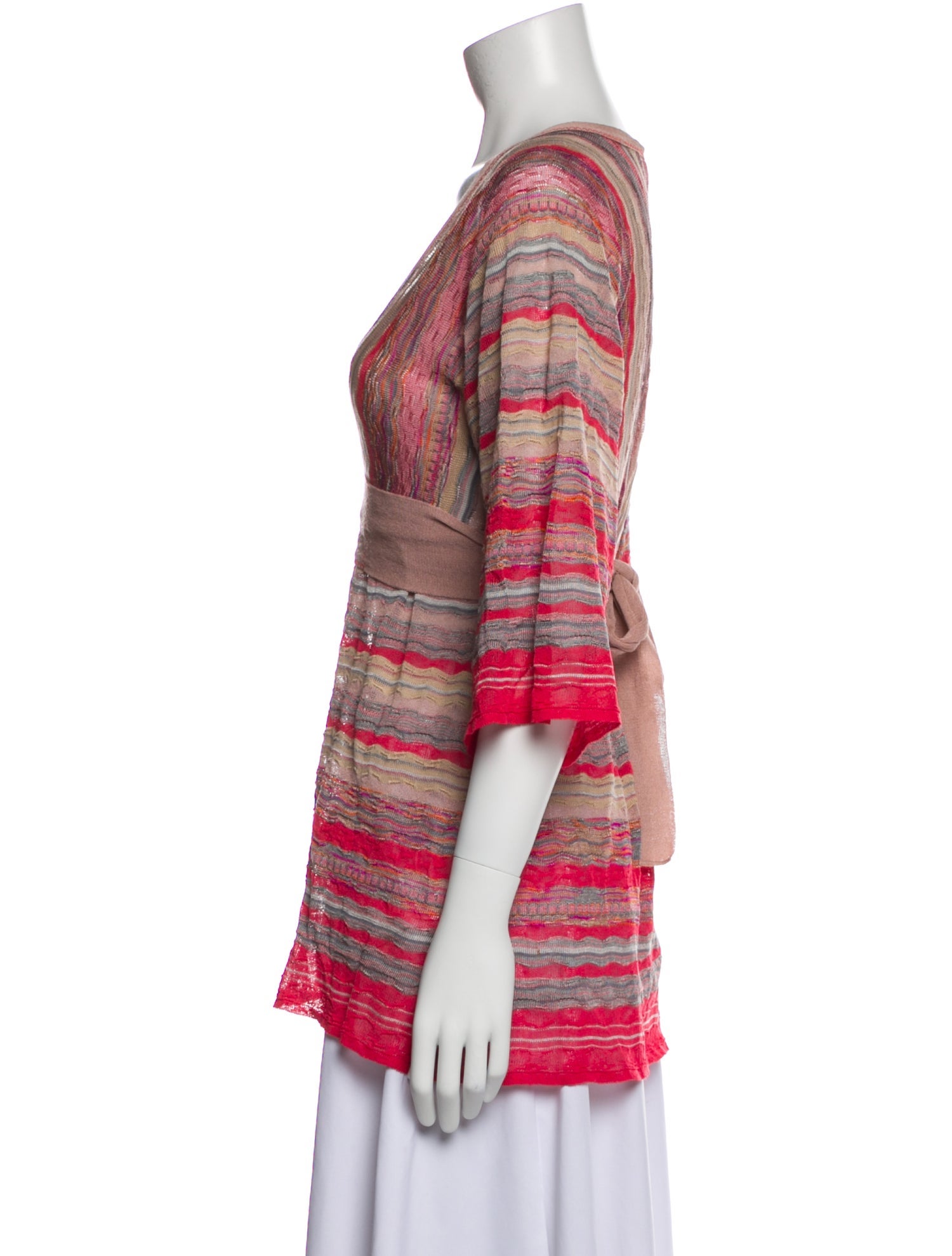 M Missoni Striped V-Neck Tunic
