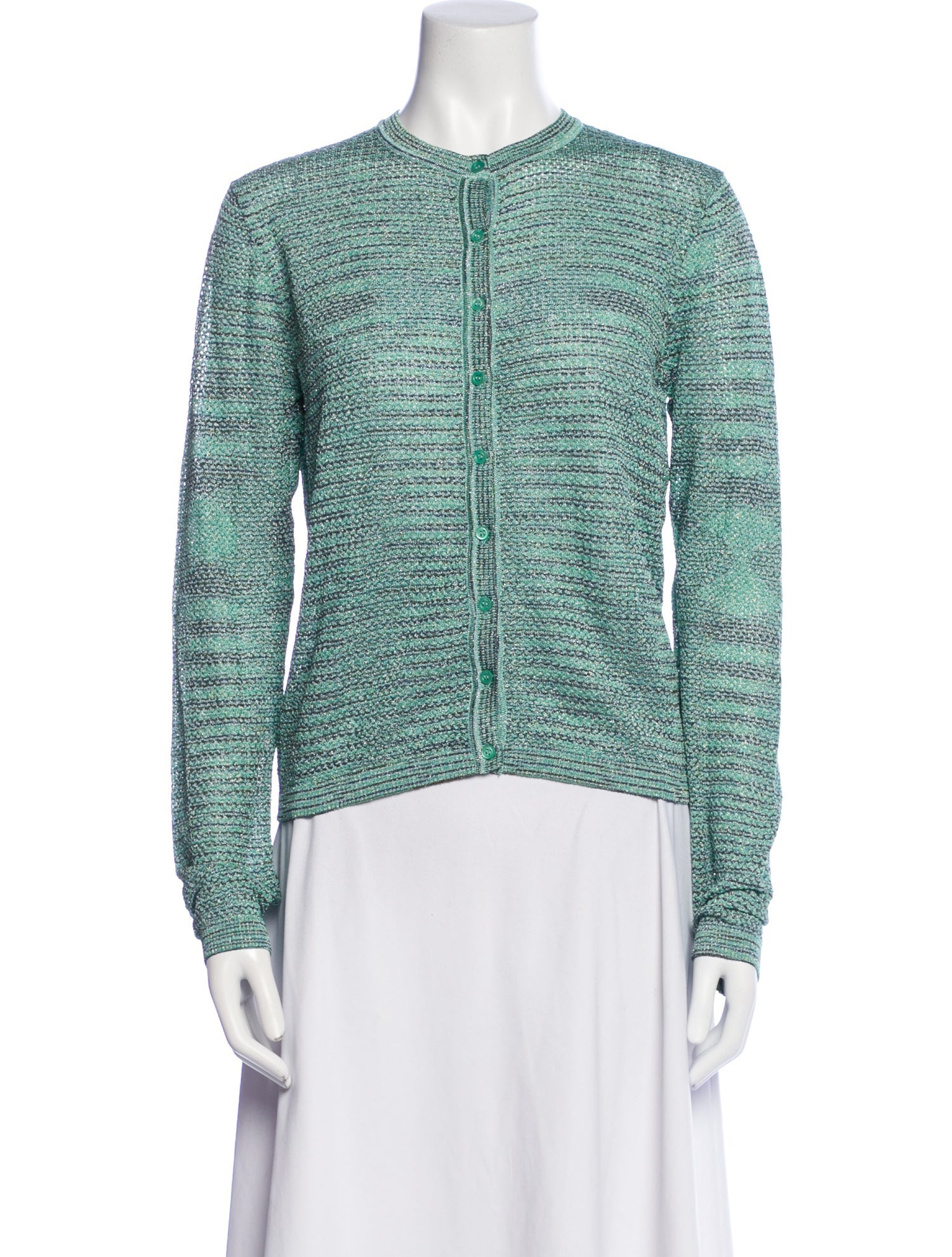 M Missoni Striped Crew Neck Sweater w/ Tags