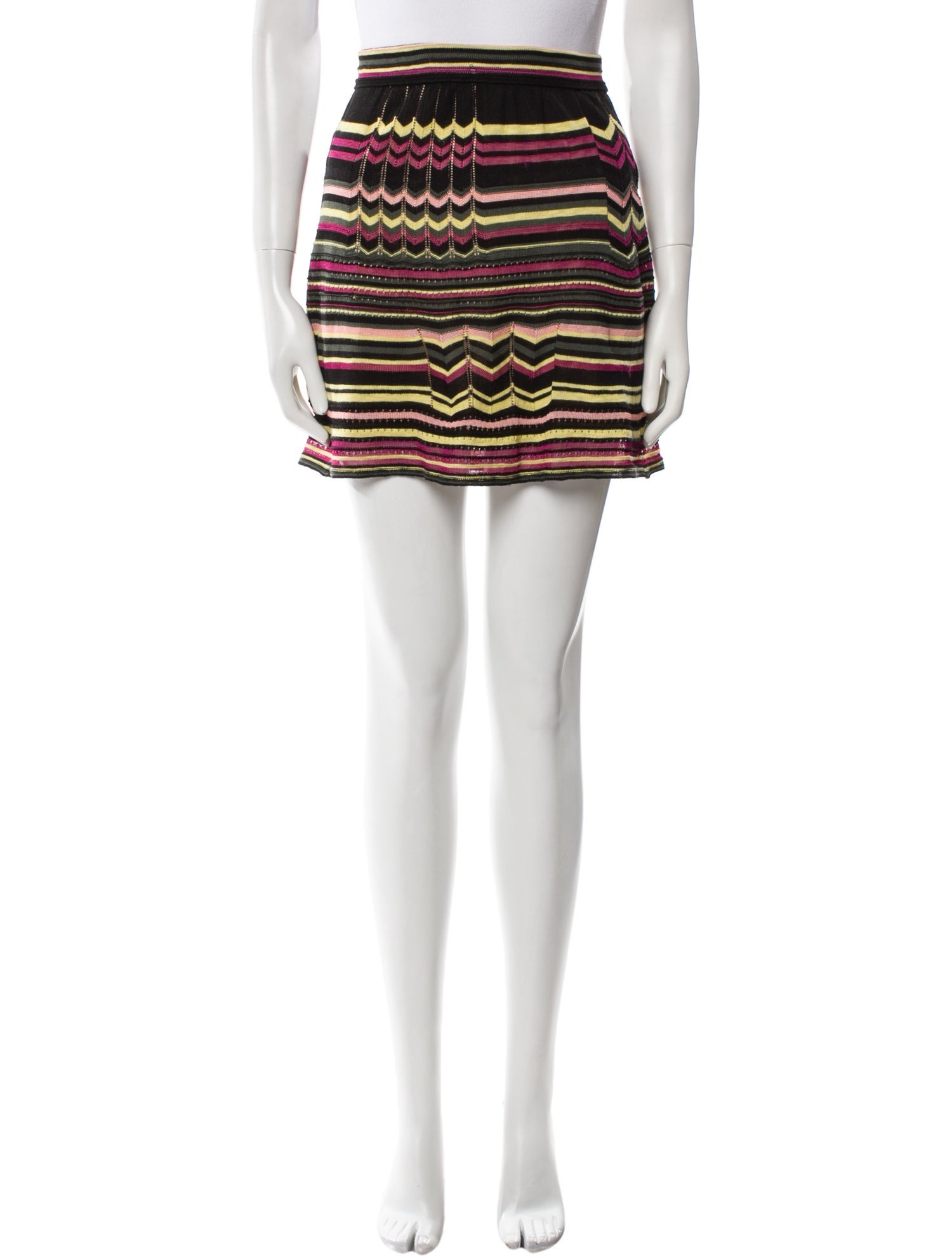 M Missoni Striped Mini Skirt