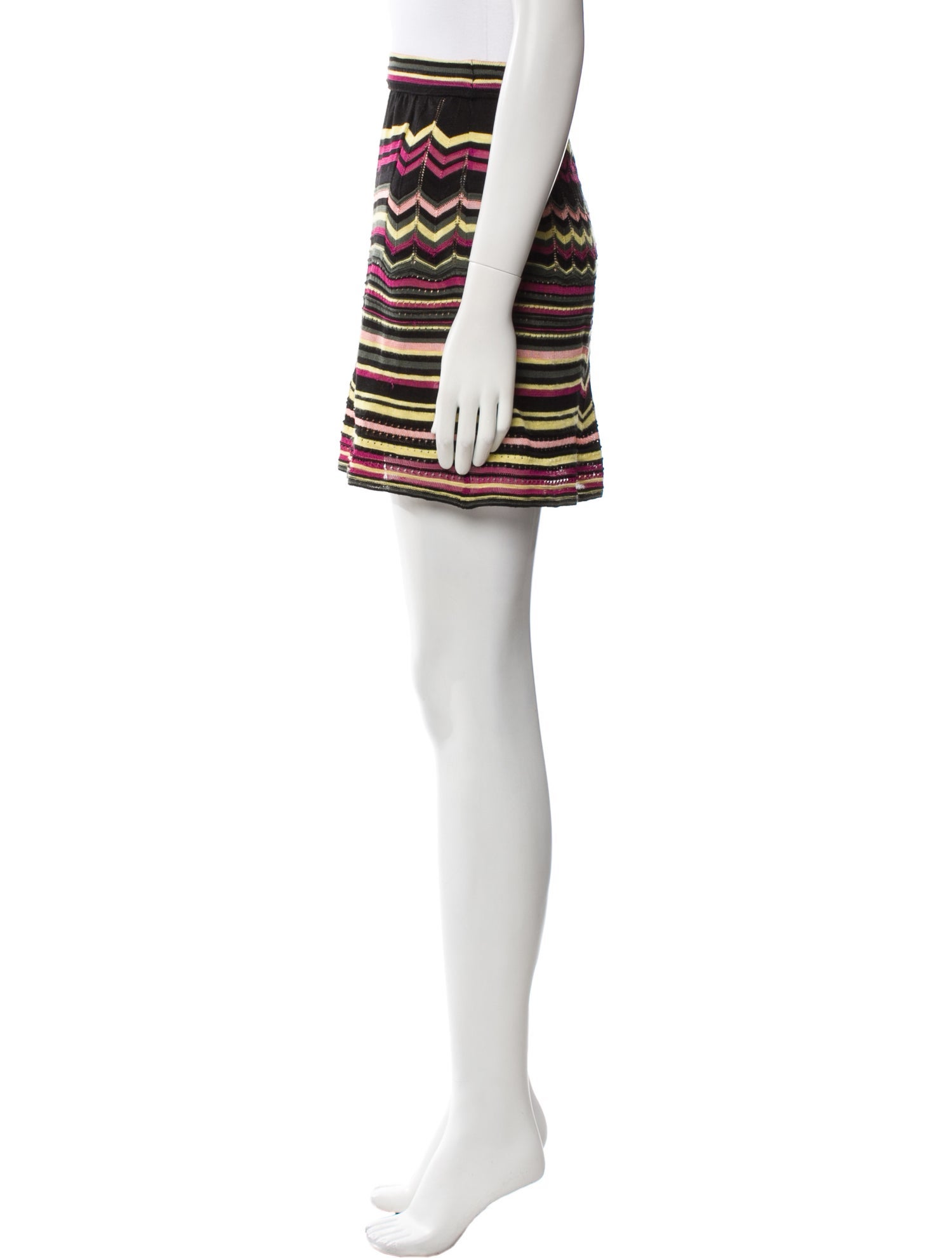 M Missoni Striped Mini Skirt