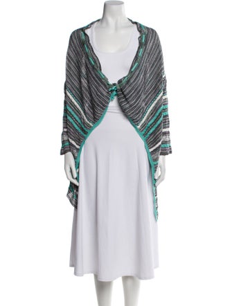 M Missoni Striped V-Neck Sweater