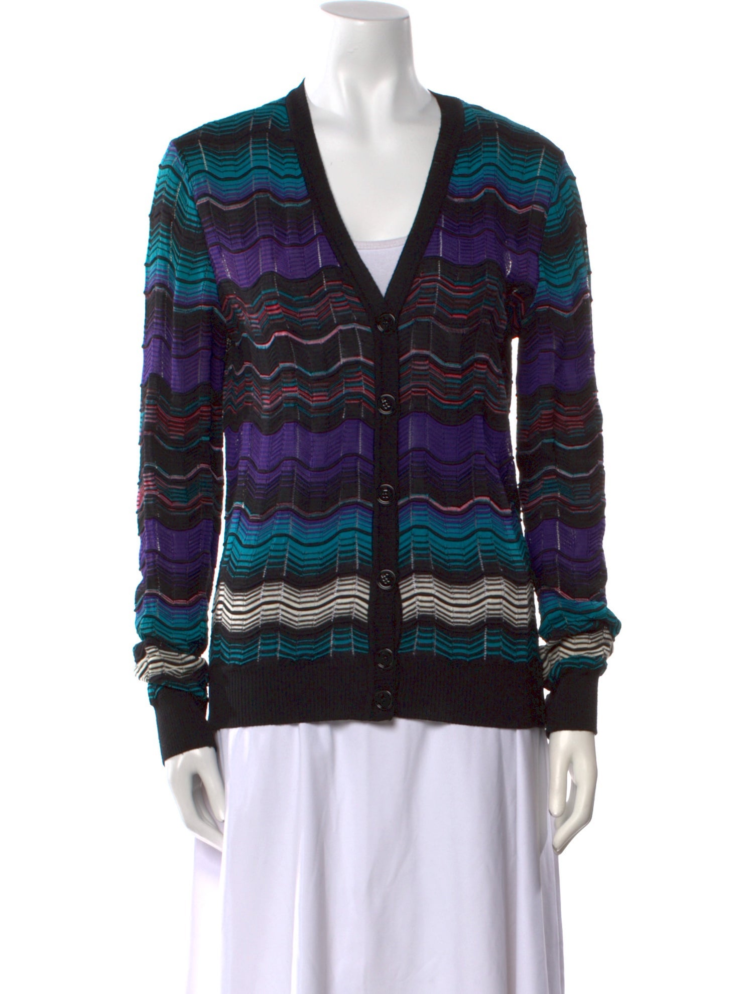 M Missoni Nylon Patterned Sweater