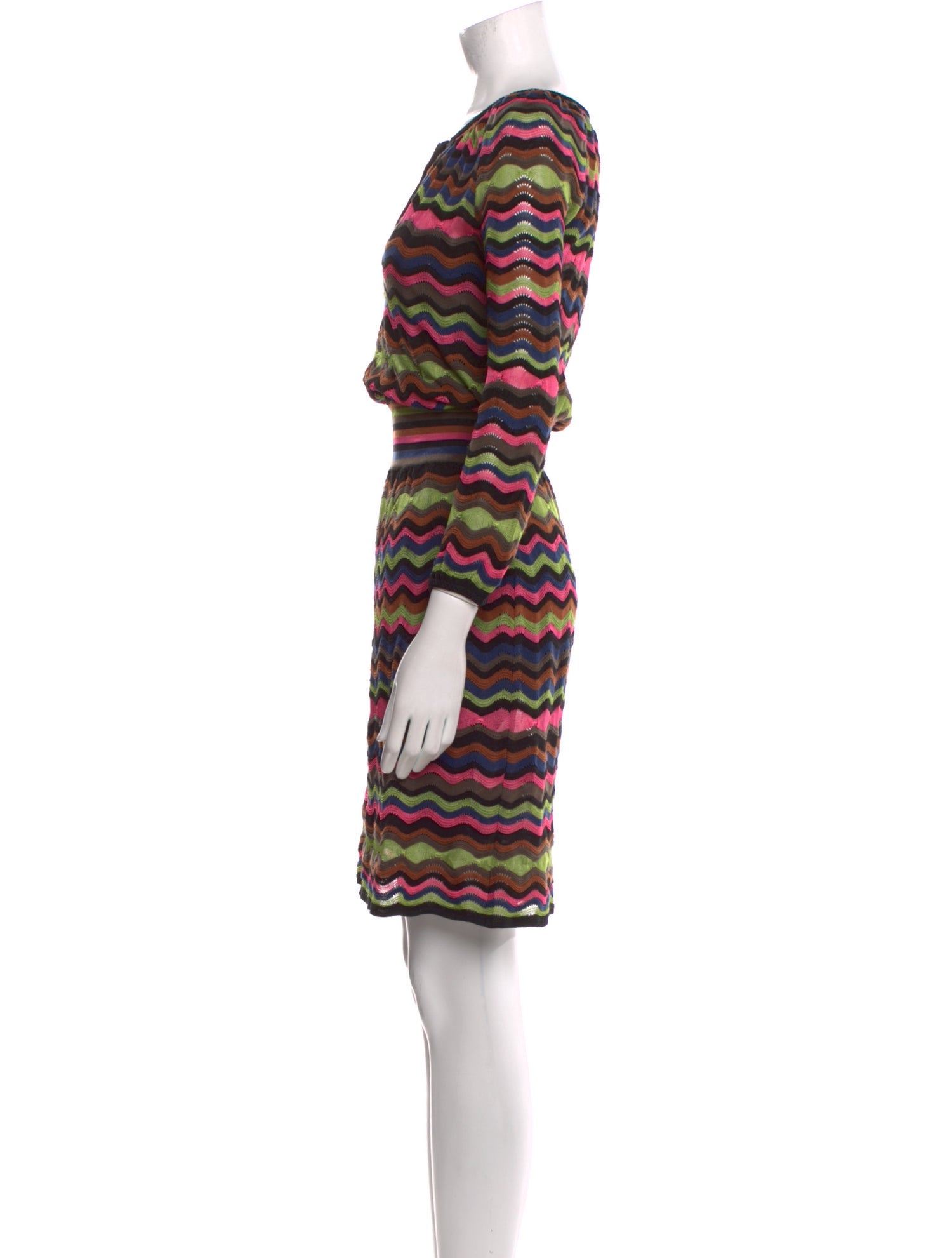 M Missoni Striped Mini Dress