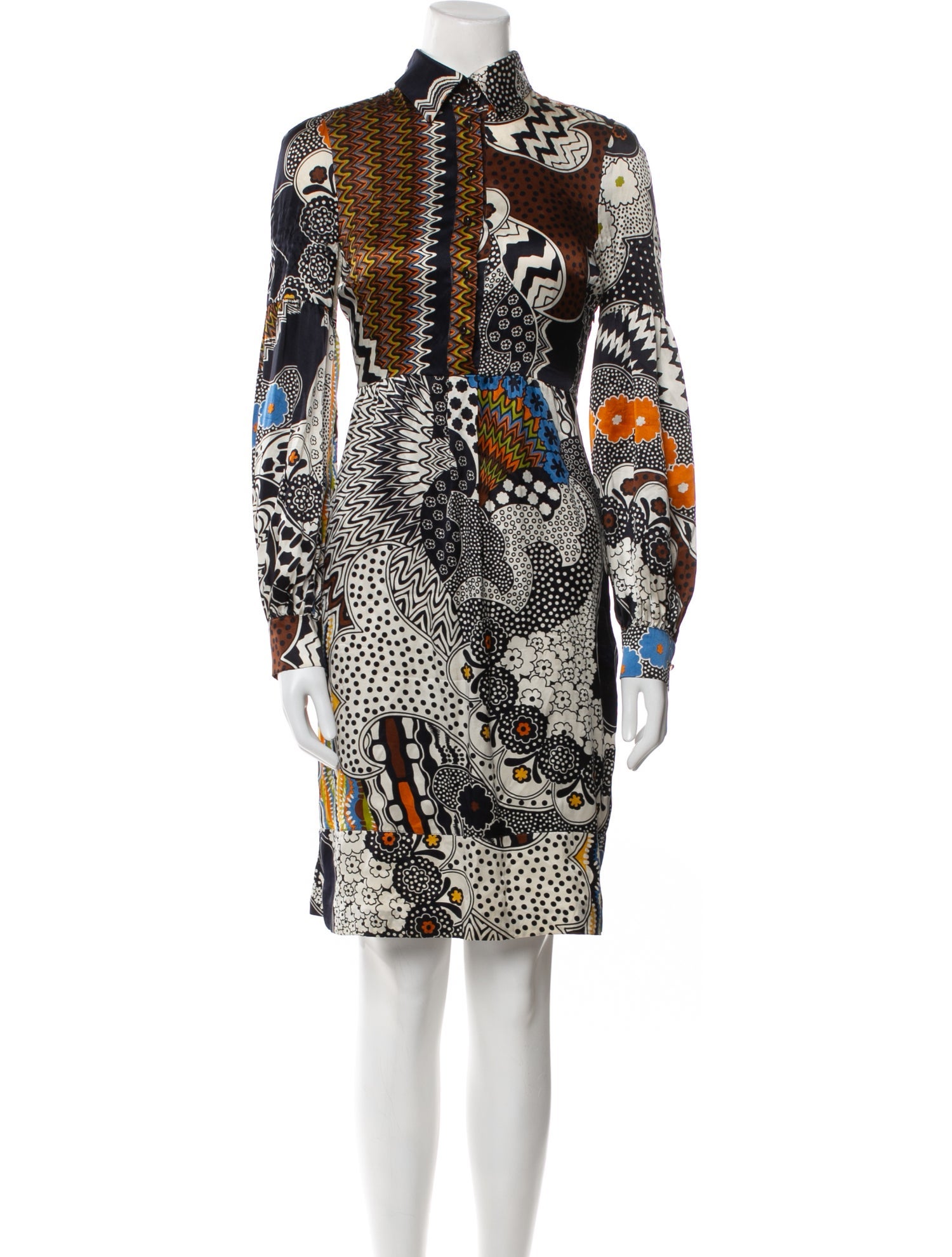 M Missoni Silk Knee-Length Dress