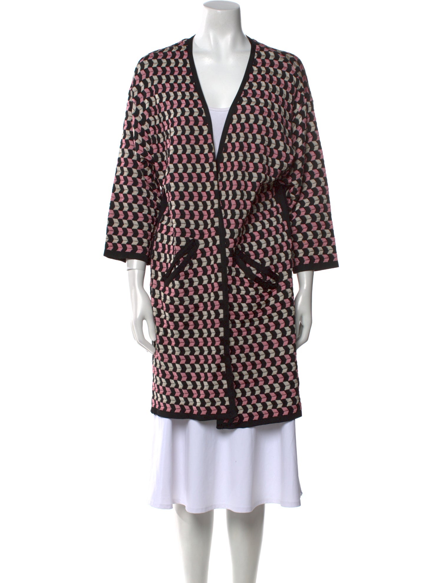 M Missoni Printed V-Neck Sweater