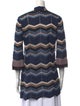 M Missoni Striped Open Front Sweater
