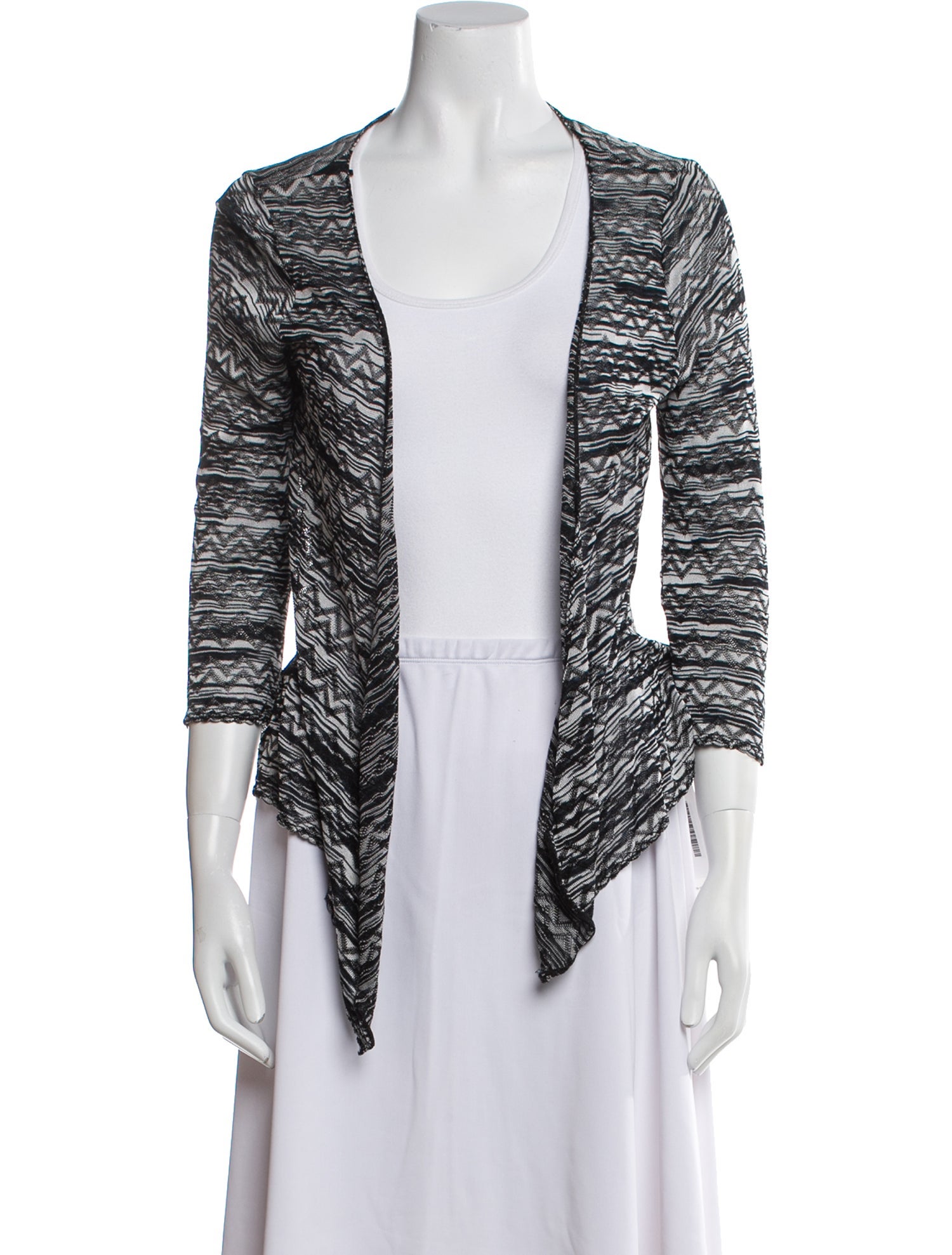 M Missoni Patterned V-Neck Sweater