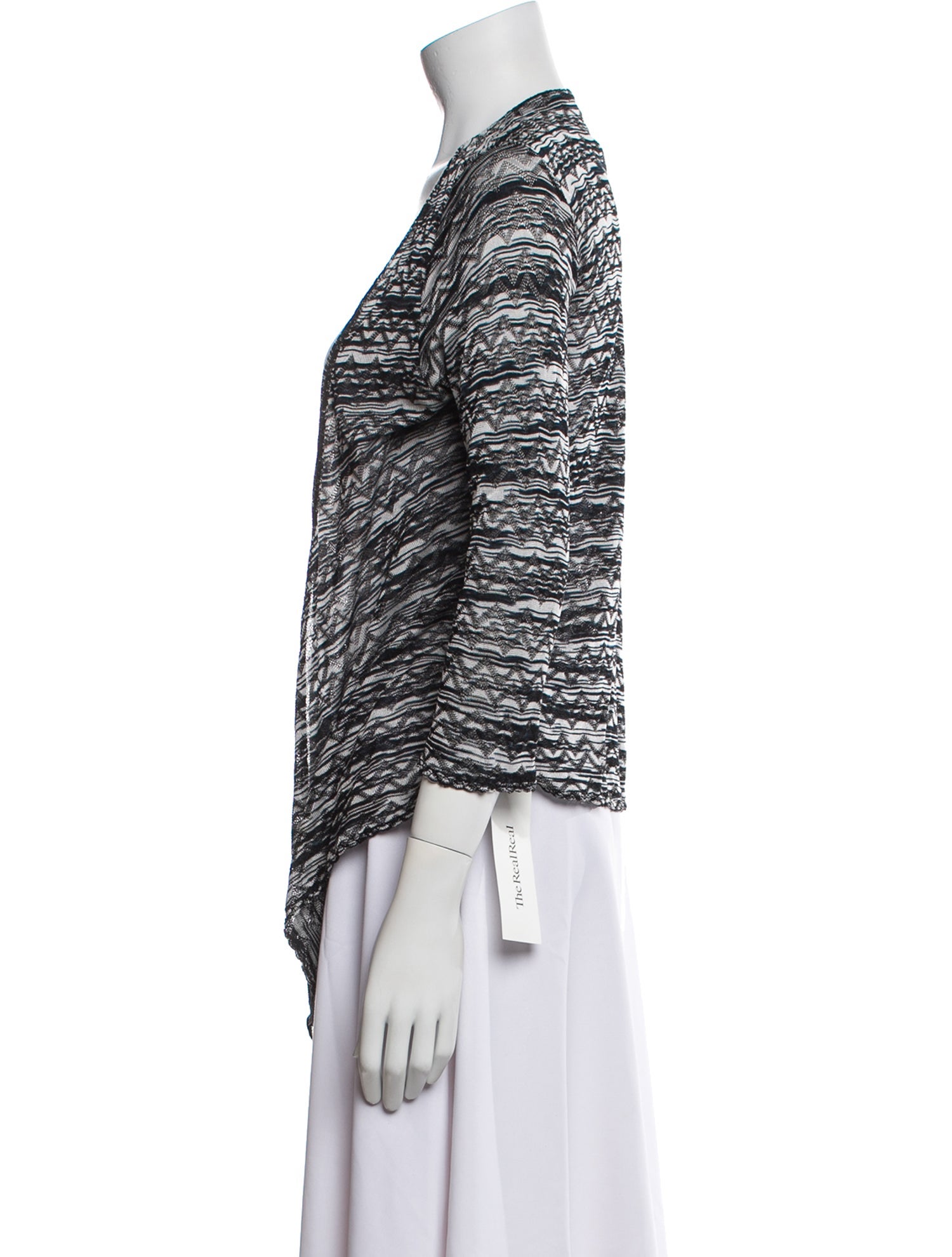 M Missoni Patterned V-Neck Sweater