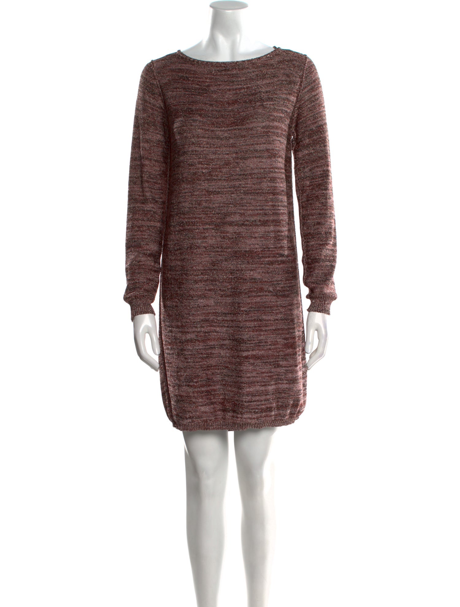 M Missoni Bateau Neckline Mini Dress