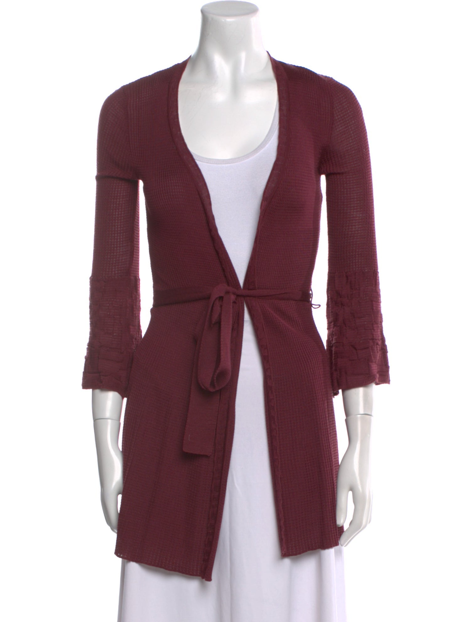 M Missoni Wool Plunge Neckline Sweater