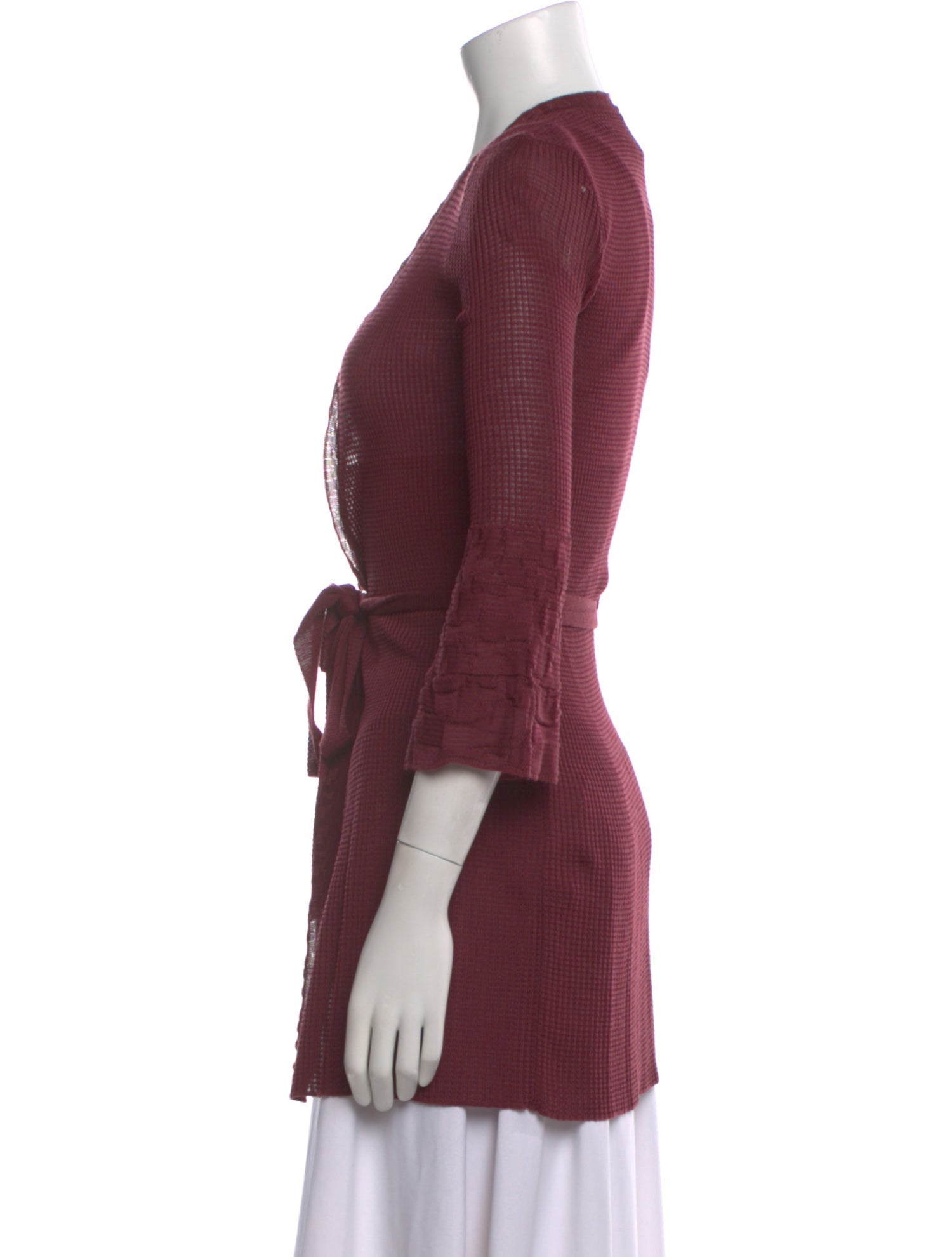 M Missoni Wool Plunge Neckline Sweater