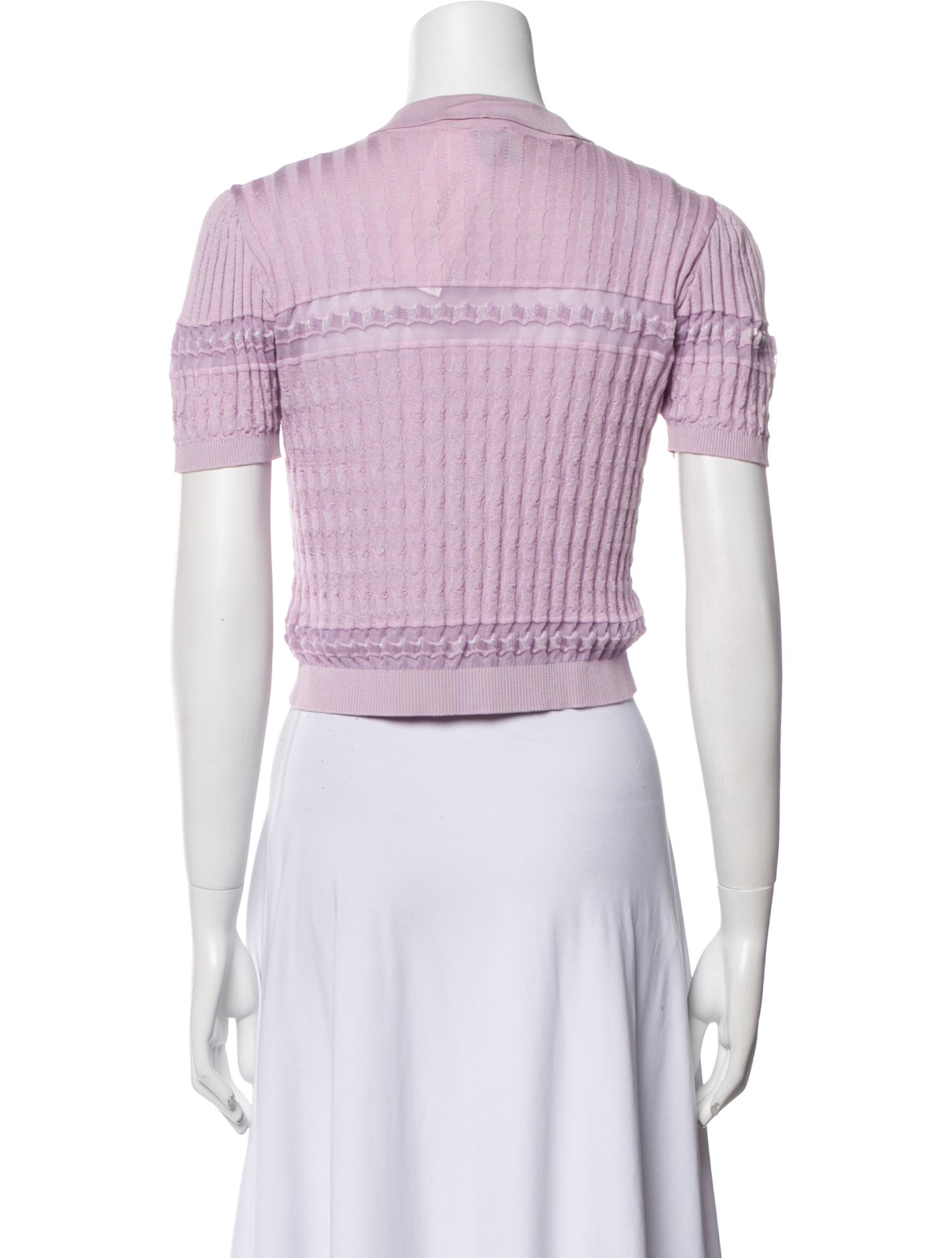 M Missoni Short Sleeve Crop Top