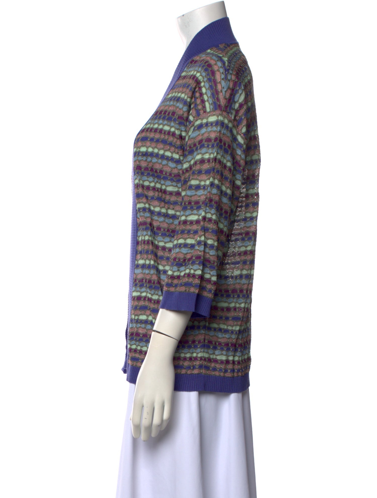 M Missoni Striped Open Front Sweater w/ Tags