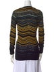 M Missoni Striped V-Neck Sweater