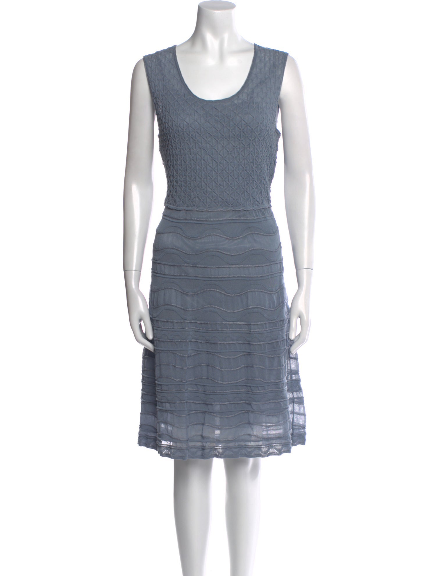 M Missoni Scoop Neck Knee-Length Dress