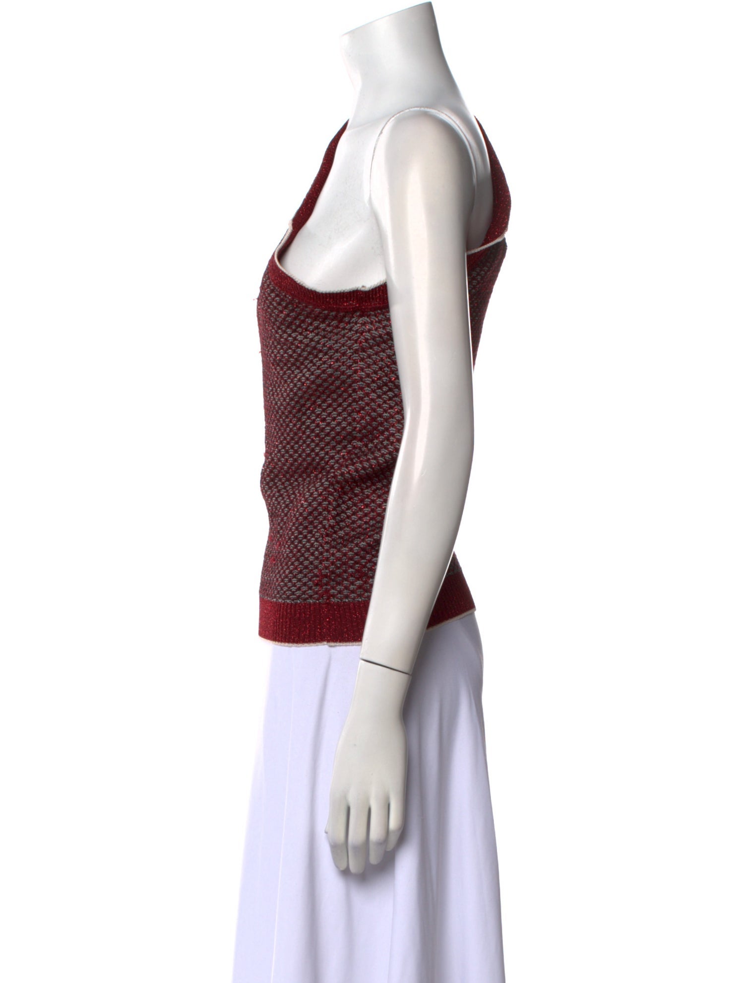 M Missoni One-Shoulder Short Sleeve Crop Top