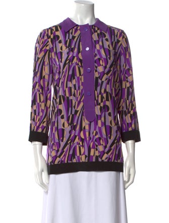 M Missoni Silk Printed Blouse