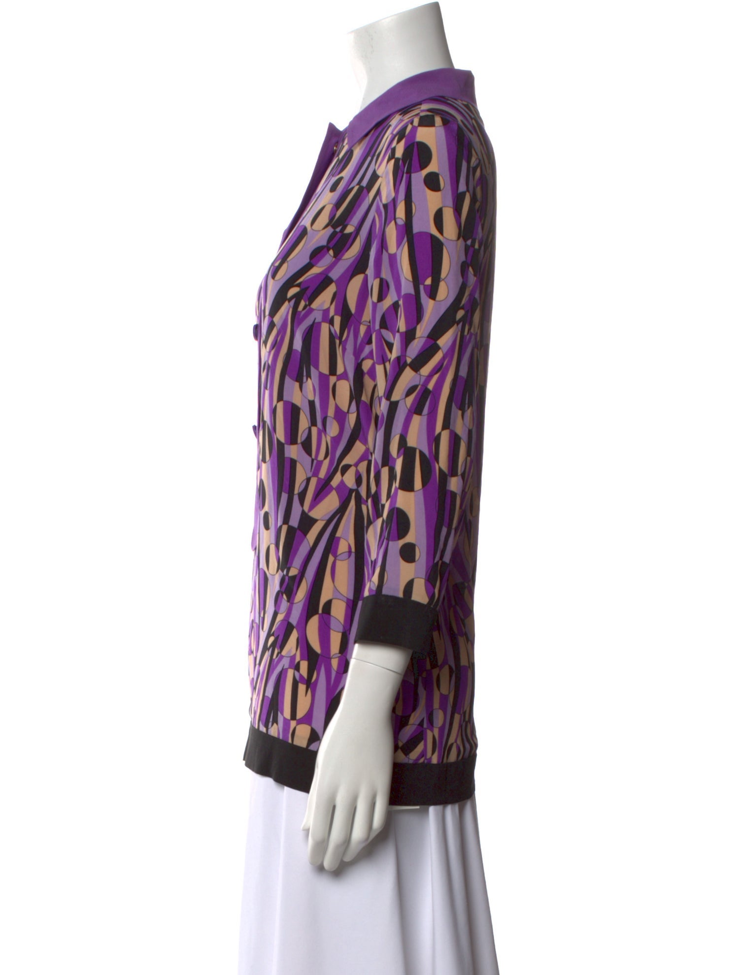 M Missoni Silk Printed Blouse