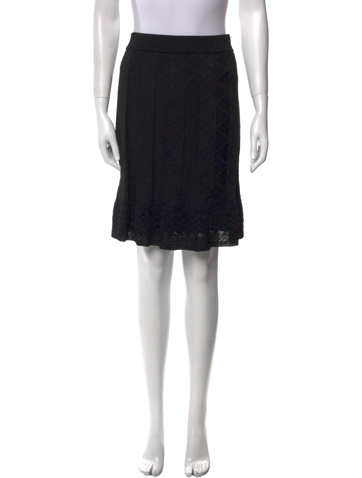 M Missoni Ruffle Embellishment Knee-Length Skirt