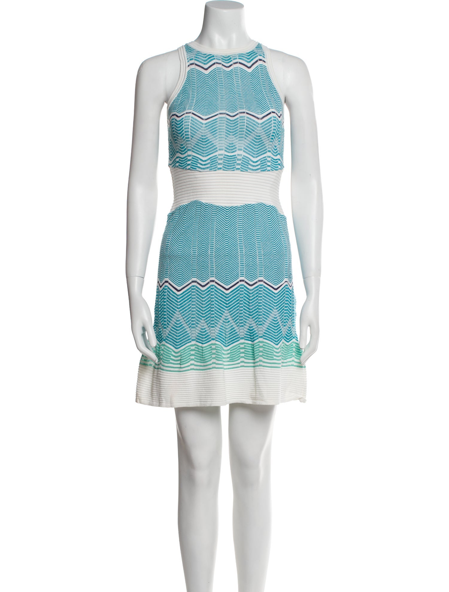 M Missoni Striped Mini Dress