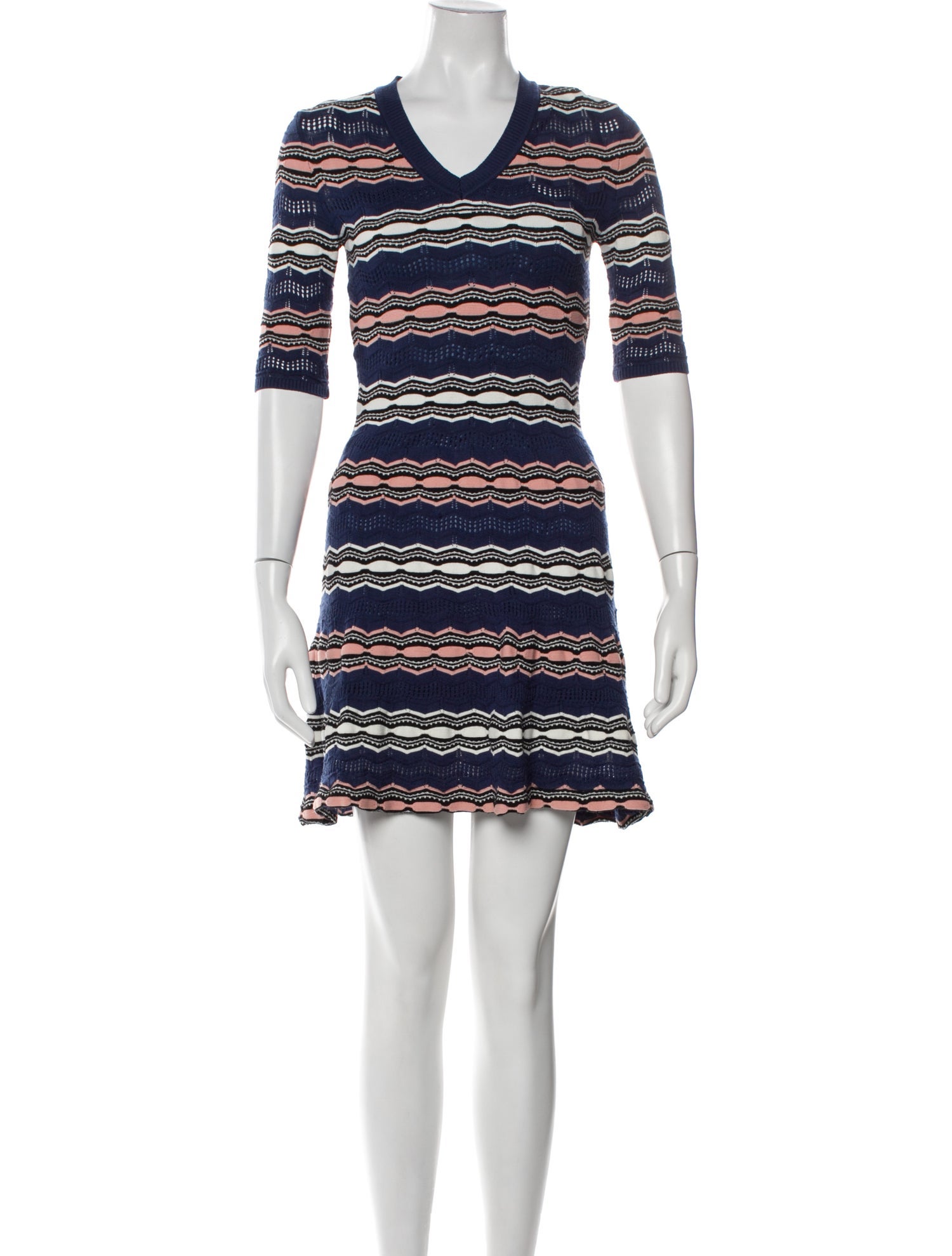 M Missoni Striped Mini Dress