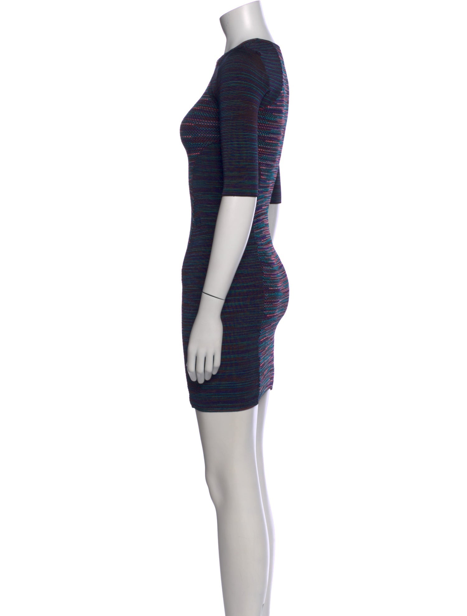 M Missoni Striped Mini Dress