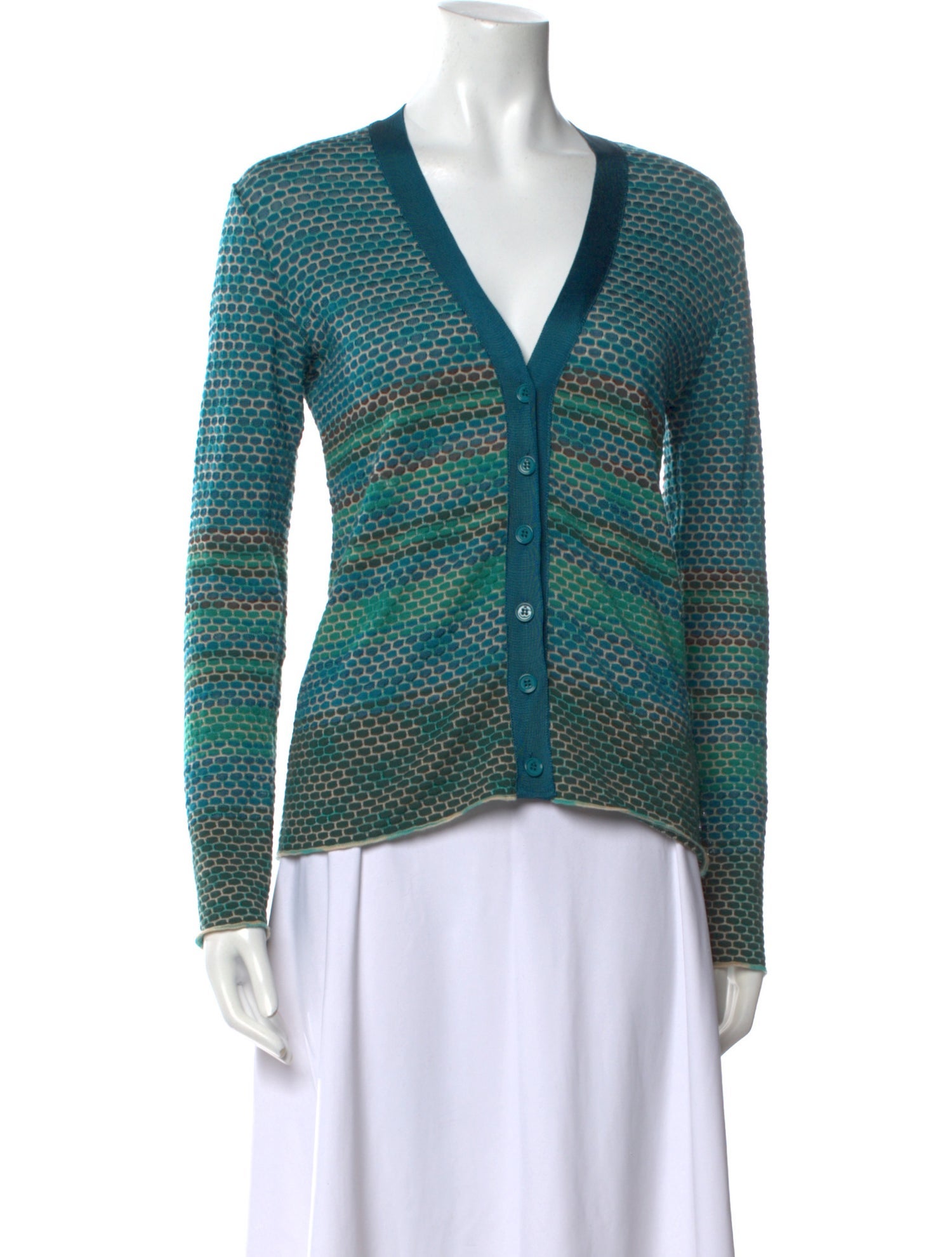 M Missoni Merino Wool Striped Sweater