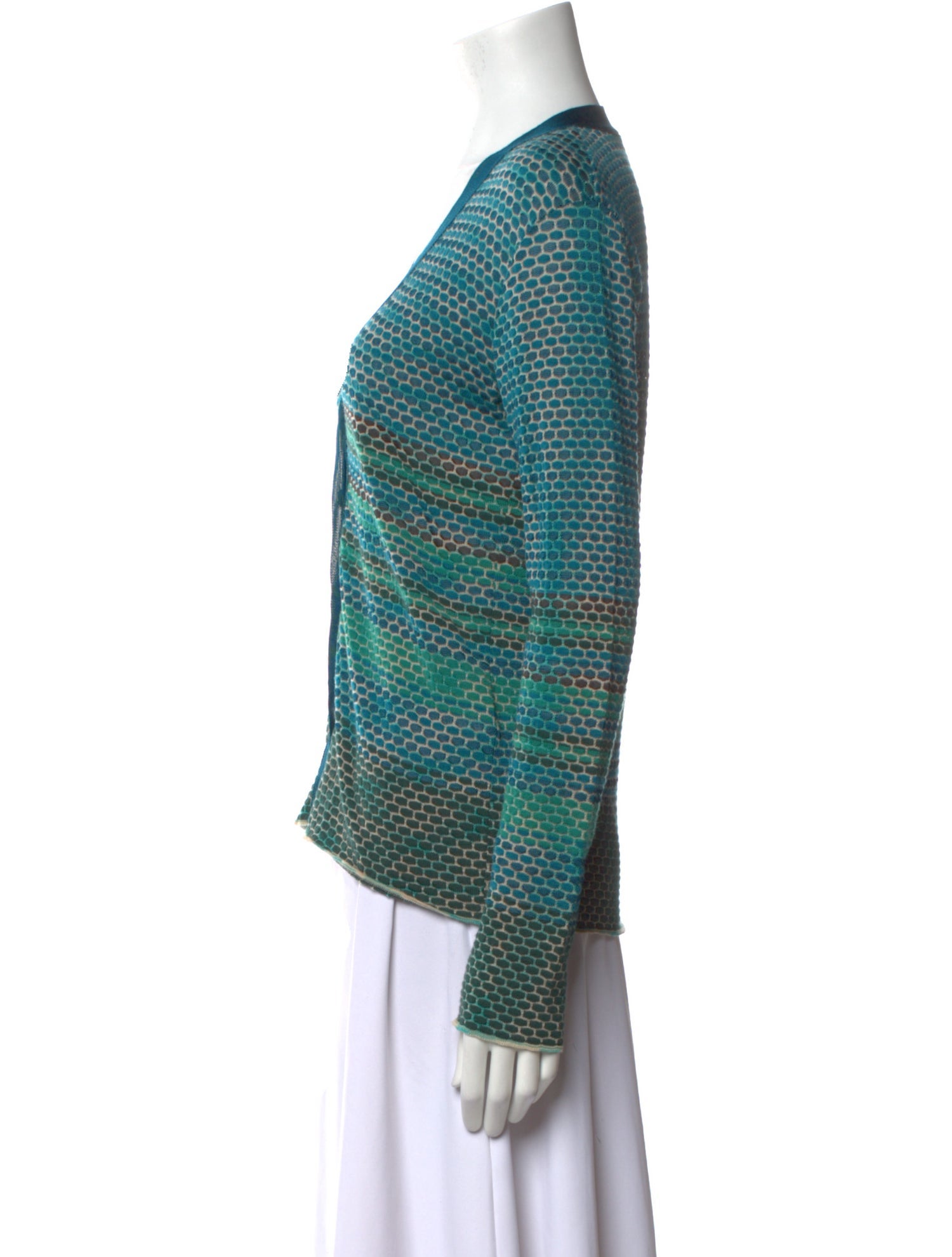 M Missoni Merino Wool Striped Sweater