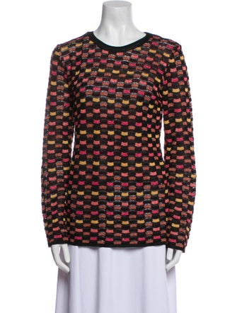 M Missoni Printed Crew Neck Top