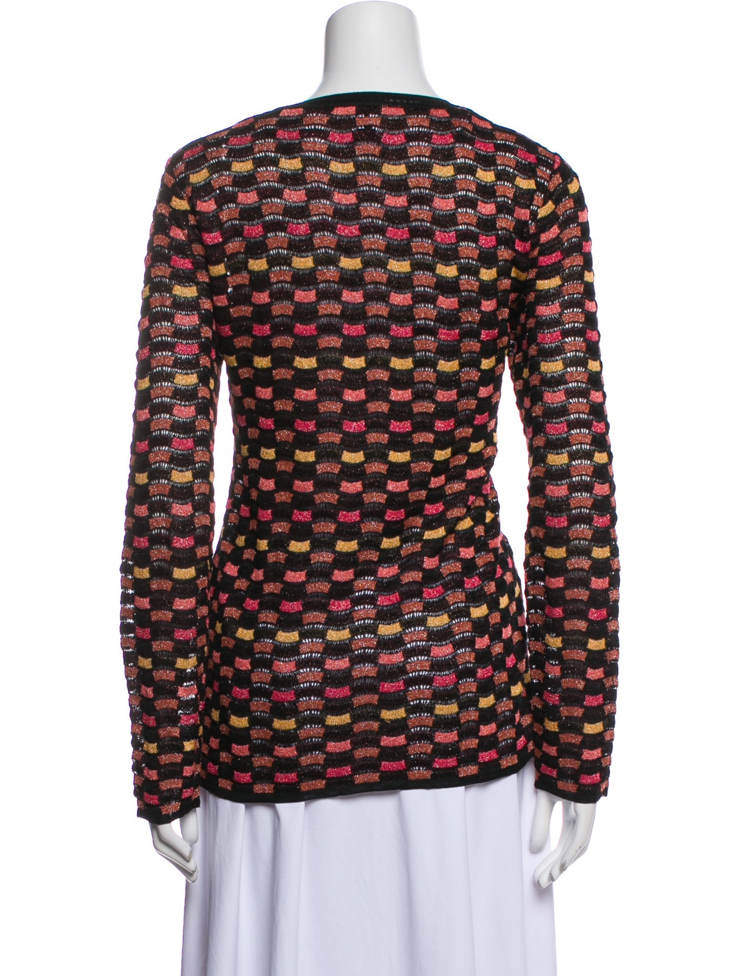 M Missoni Printed Crew Neck Top