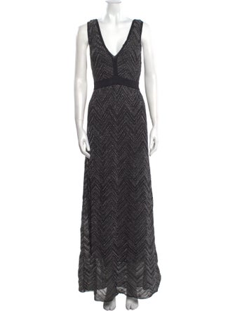 M Missoni Printed Long Dress