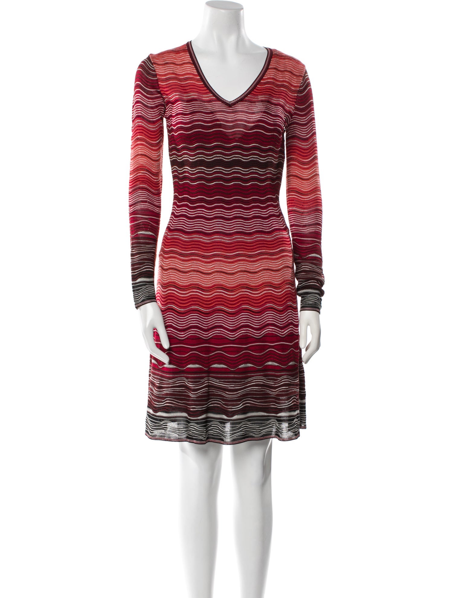 M Missoni Striped Knee-Length Dress w/ Tags