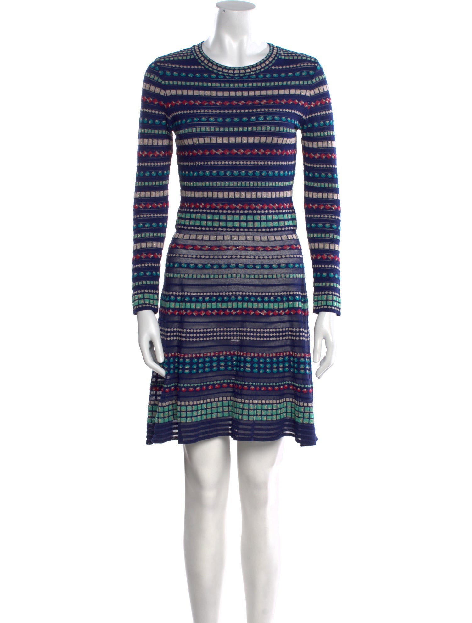 M Missoni Striped Mini Dress